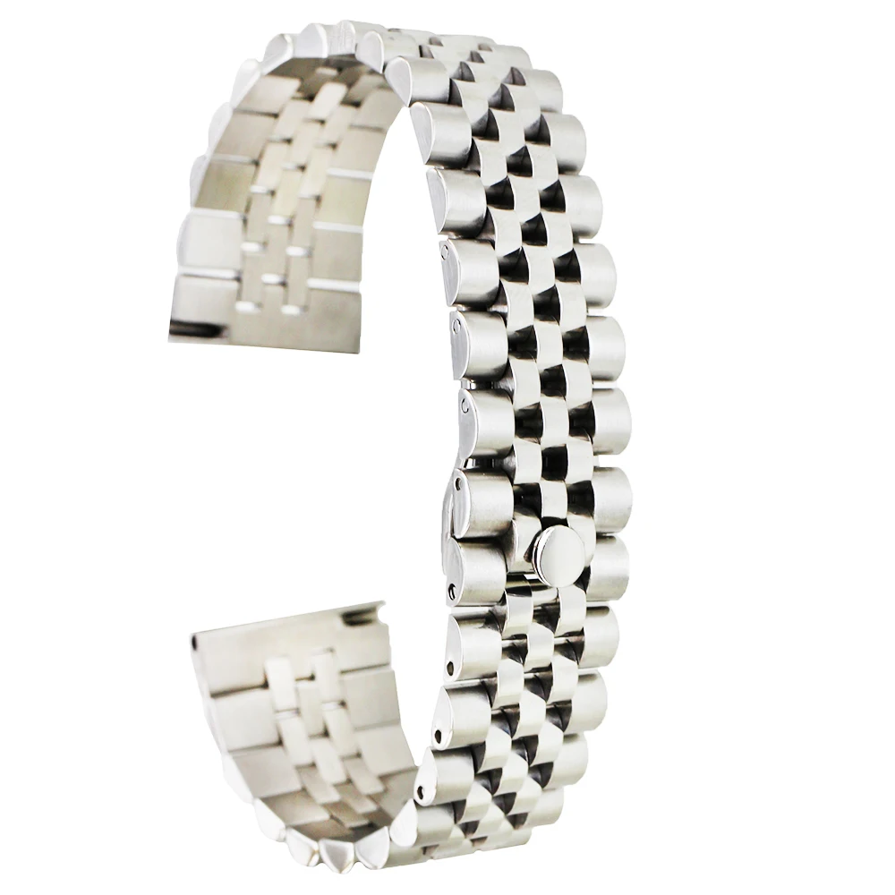 Stainless Steel Watch Band 22mm for Vector Luna / Meridian Quick Release Watchband Strap Wrist Loop Belt Bracelet Silver + Tool