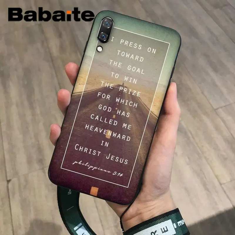 Чехол для телефона Babaite с текстом из Библии филиппинскими мотивами Иисусом