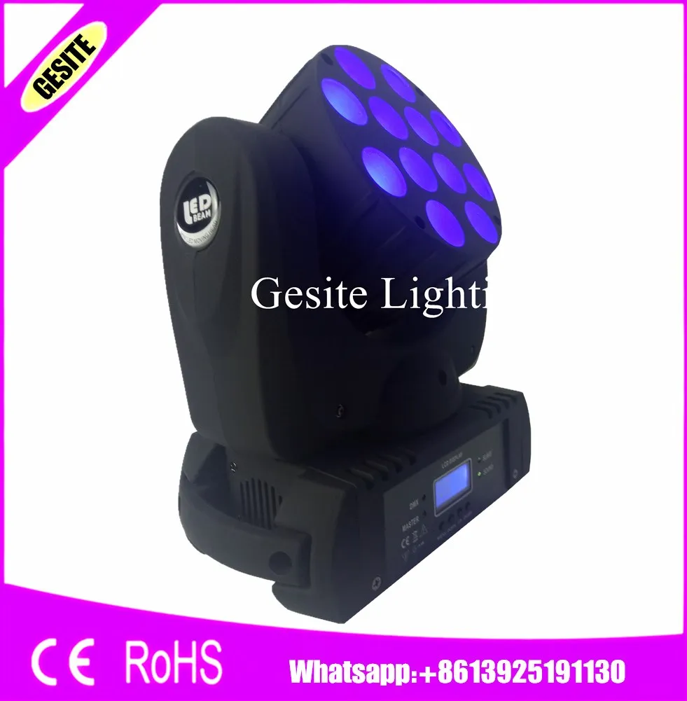 4 шт./лот бесплатная доставка DMX512 12X12 Вт led Луч движущаяся голова свет rgbw 12x12 самый