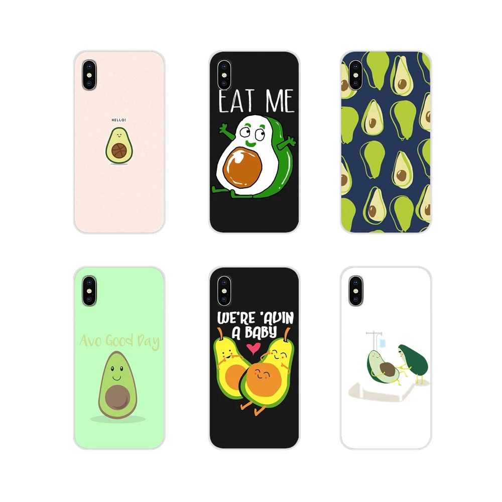 Забавный высококачественный пищевой чехол с авокадо для Apple iPhone X XR XS MAX 4 4S 5 5S 5C SE 6