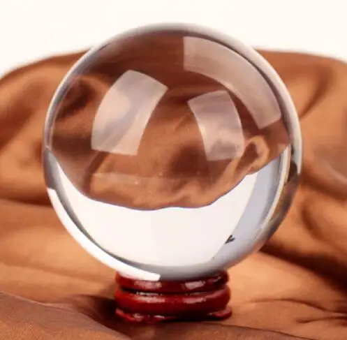 40 мм РЕДКИЕ Прозрачные натуральные камни фэн шуй хрустальный шар и минералы