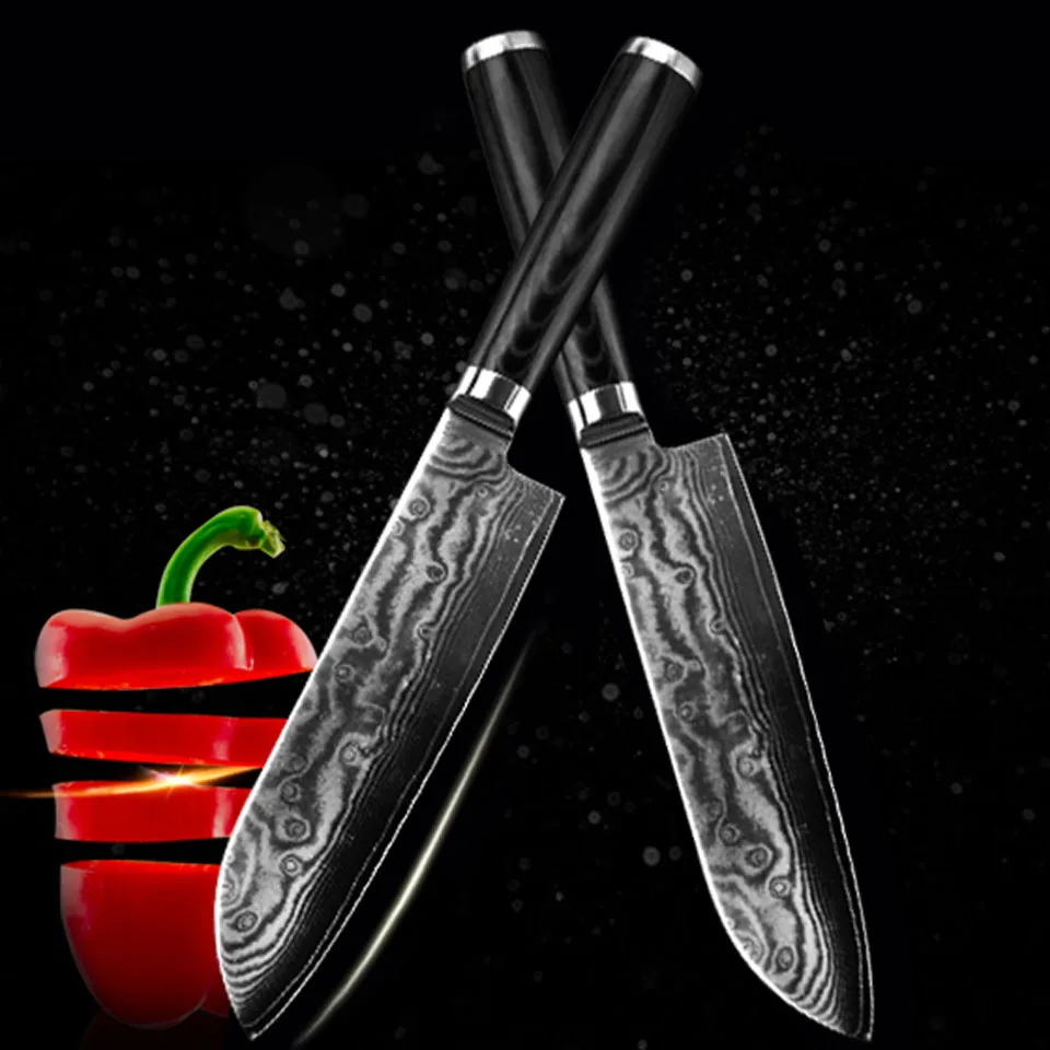 FINDKING new damascus knife 7 inch chef knife 67 layers damascus steel kitchen knives cooking tools