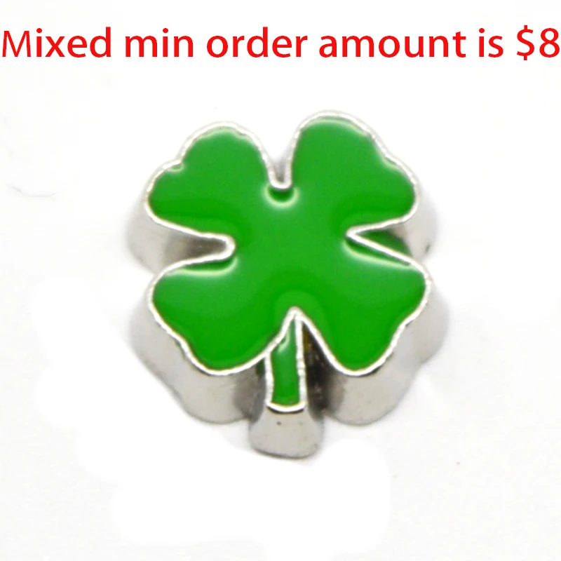 Горячая распродажа ювелирные изделия 10 шт. симпатичные клевер плавающие