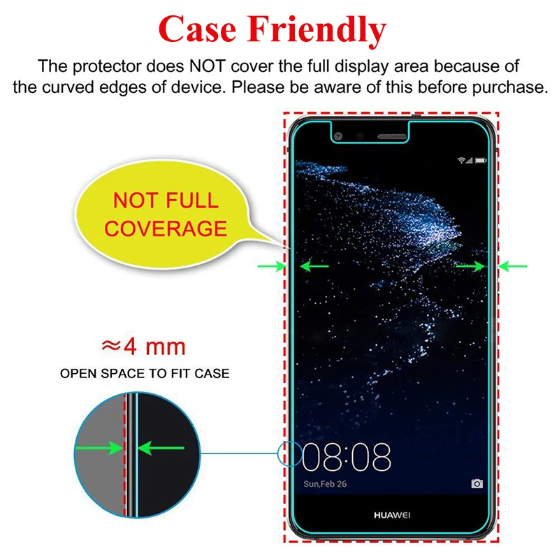 Защитный Стекло на huawei p10 lite pro Tremp Tempered Glas p 10 p10lite Huavei Hauwei Huawie Huawi Экран протектор 9 h