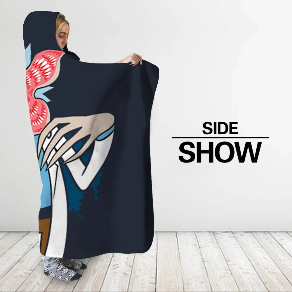 Одеяло с капюшоном и 3D-принтом в стиле аниме для детей | Дом сад