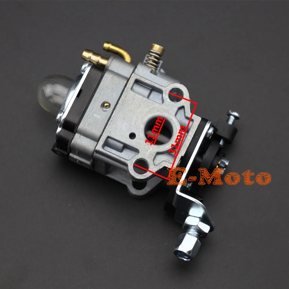 Карбюратор Carb 11 мм для MINIMOTO DECESPUGLIATORE TAGLIASIEPE 33 40CC 43CC 47CC 49CC 50CC 2 Storke газовый скутер