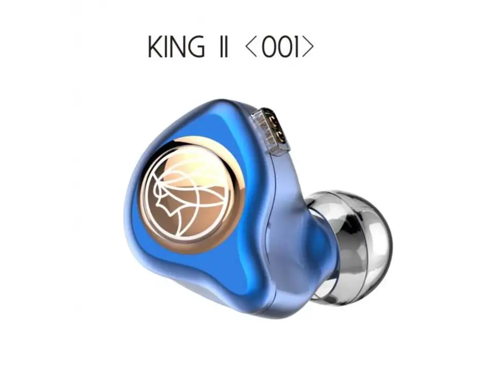 TFZ KING II Динамический драйвер DD с функцией подачи Хай-Фай музыки и монитор DJ аудиофилов 2-контактный 0,78 мм Съемная Внутриканальные наушники IEMS наушники - Цвет: 001 Blue