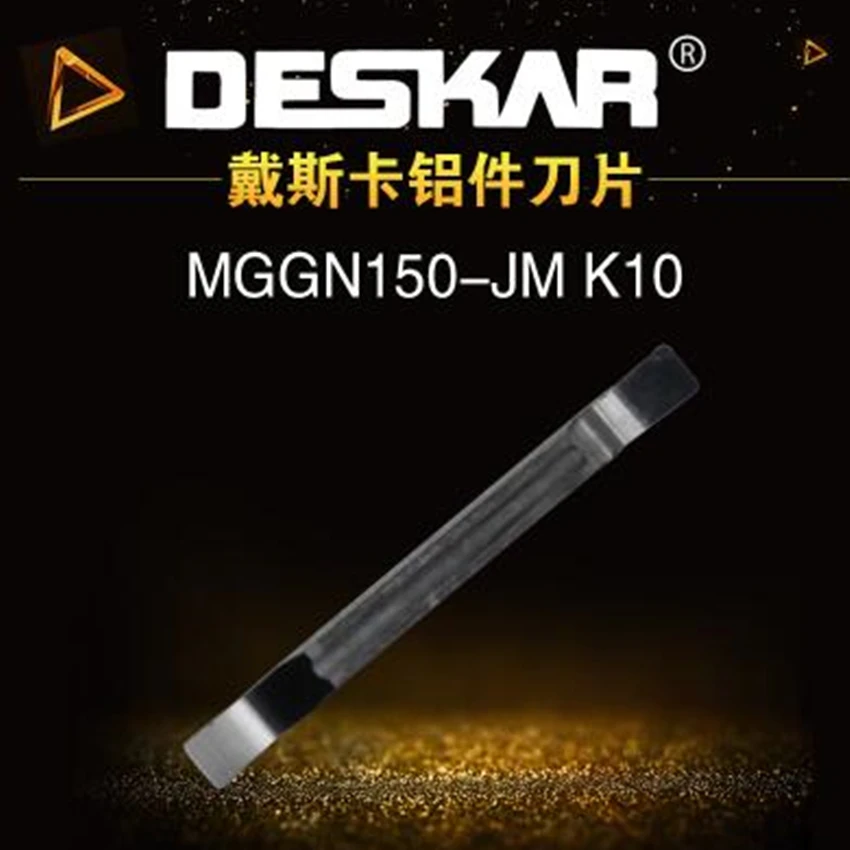 10Pcs DESKAR MGGN150-JM/MGGN200-JM/MGGN300-JM/MGGN400-JM/MGGN500-JM K10 Aluminum used Grooving Carbide inserts Free shipping | Инструменты