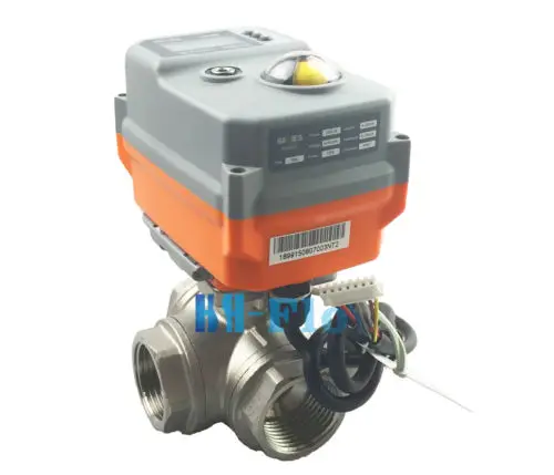 Фото New 3/4" 3 Way T SS304 Proportional Integral Control Motorized Electrical Valve Обустройство дома New 3/4" 3 Way T SS304 Proportional Integral Control Motorized Electrical Valve Обустройство дома