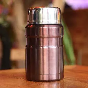 Coffee Вакуумный изолированный контейнер для пищи из нержавеющей стали милые двойные стенки вакуумные фляжки термосы термостойкая бутылка идеально подходит для домашнего использования 550 мл - Цвет: Coffee