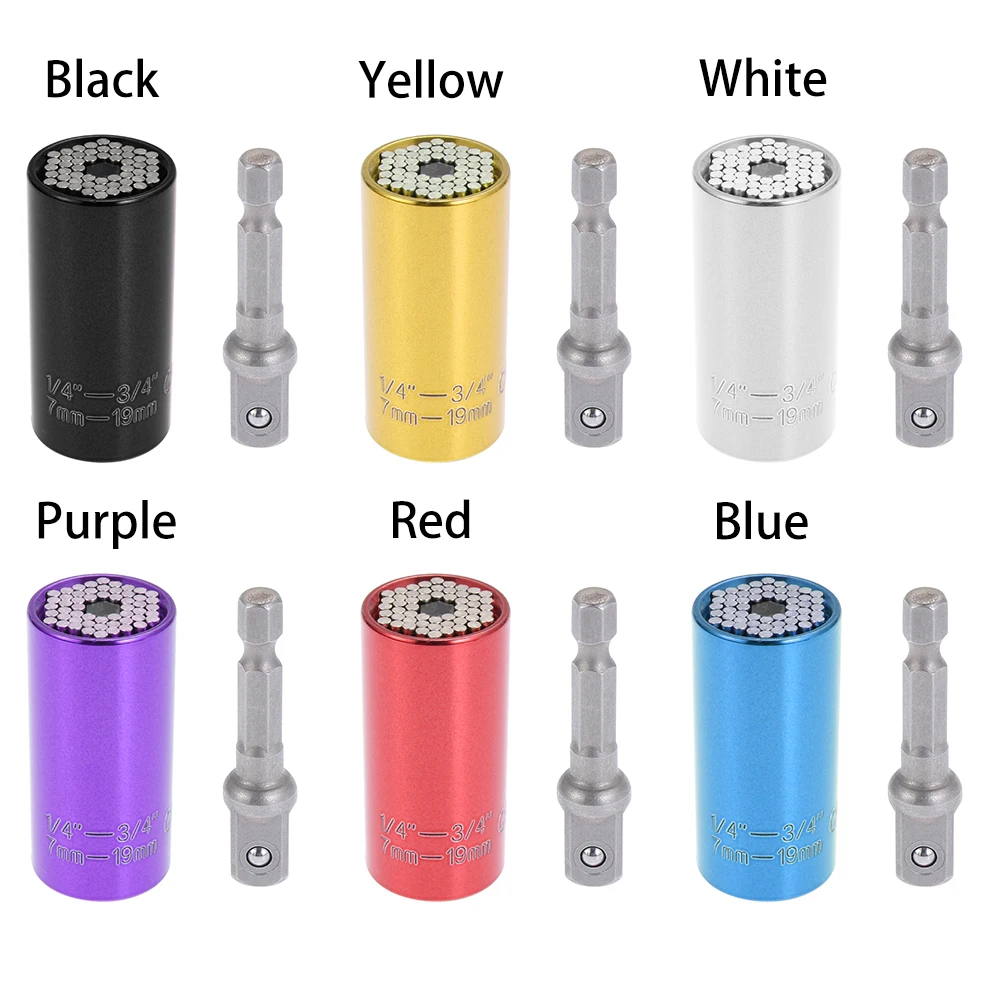 1 шт. универсальный динамометрический ключ набор головок муфта с гнездом 7 19 мм