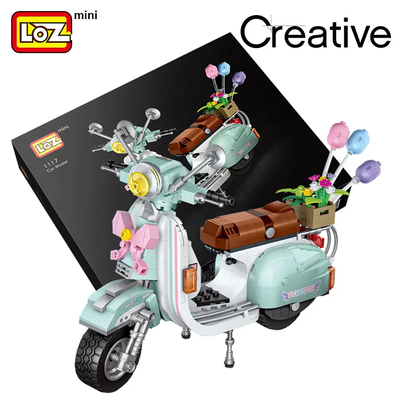 LOZ мини конструктор Танк для серфинга утка мотоцикл транспортировка путешествия