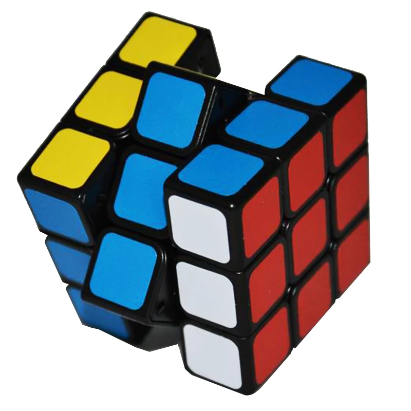 Магический куб головоломка 5 7 см Fangshi Shuangren 3x3x3 Speedcube черная Базовая игрушка для