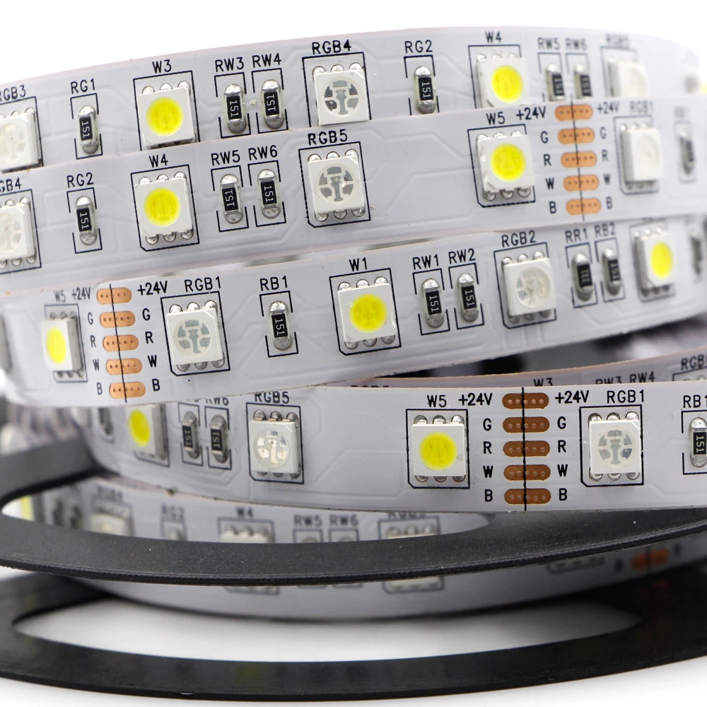 1 м 5 М 5050 Светодиодные ленты светильник RGB/RGBW/RGB + WW праздничного декора гирлянды