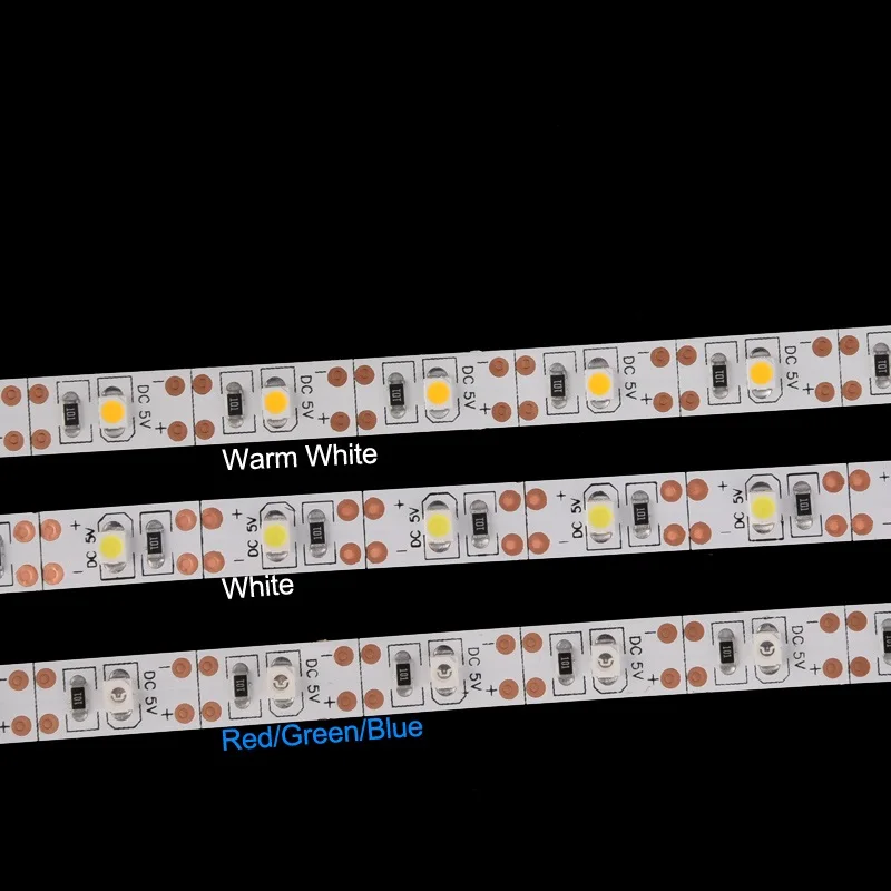 USB светодиодные ленты SMD3528 светильник 5 В адаптер гирлянда Рождественская