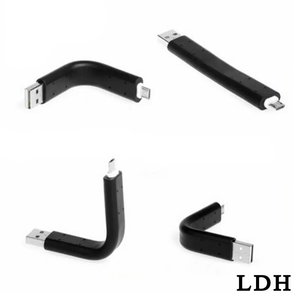Гибкий короткое мини 8Pin микро USB кабель Зарядное устройство для передачи и