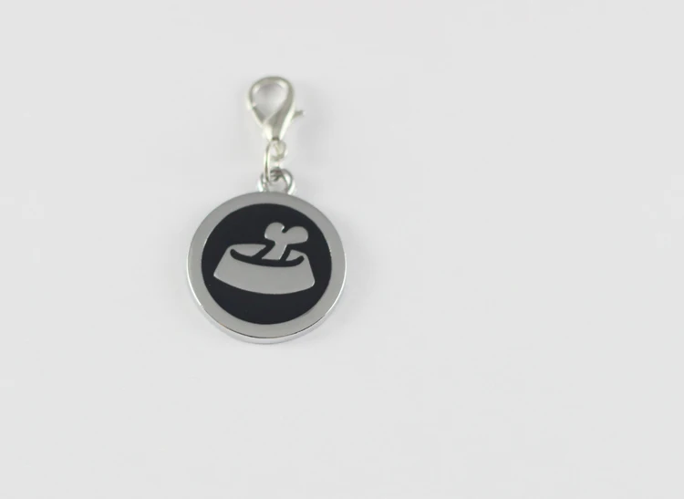 100 шт./лот цветные бирки из нержавеющей стали для домашних животных с