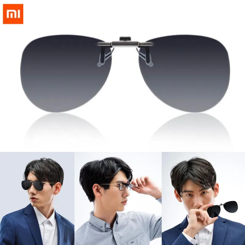 Xiaomi TS водительские очки ночного видения/Пилот солнцезащитный зажим TAC объектив с поворотом на 135 градусов зажим из цинкового сплава 10 г светильник для ночного drivi