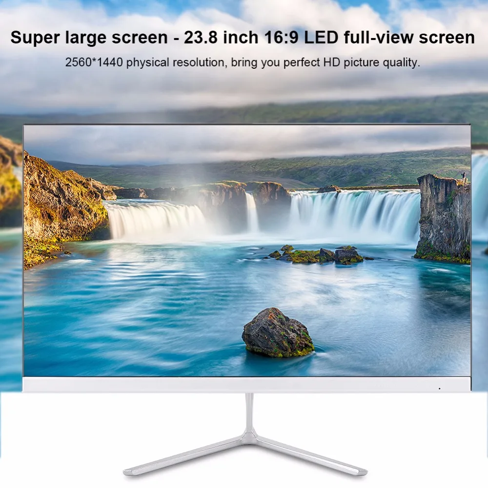 23,8 дюймов 1920*1080 игровой телевизор HD монитор HDMI VGA компьютерный экран дисплей 16:9 светодиодный полноэкранный экран для просмотра фильмов