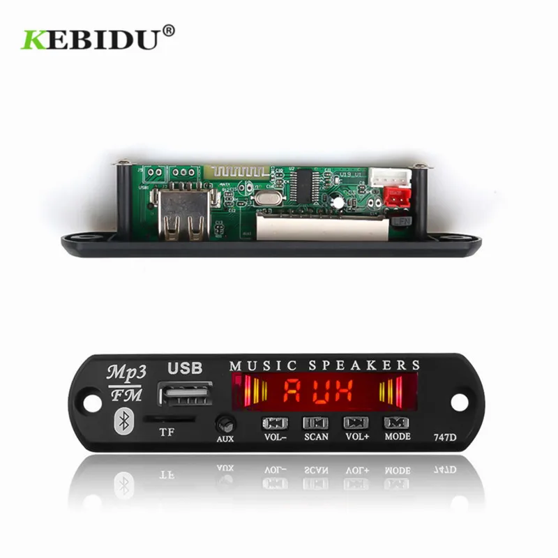 Bluetooth 12 в MP3 WMA декодер плата модуль Автомобильный комплект USB TF FM Радио