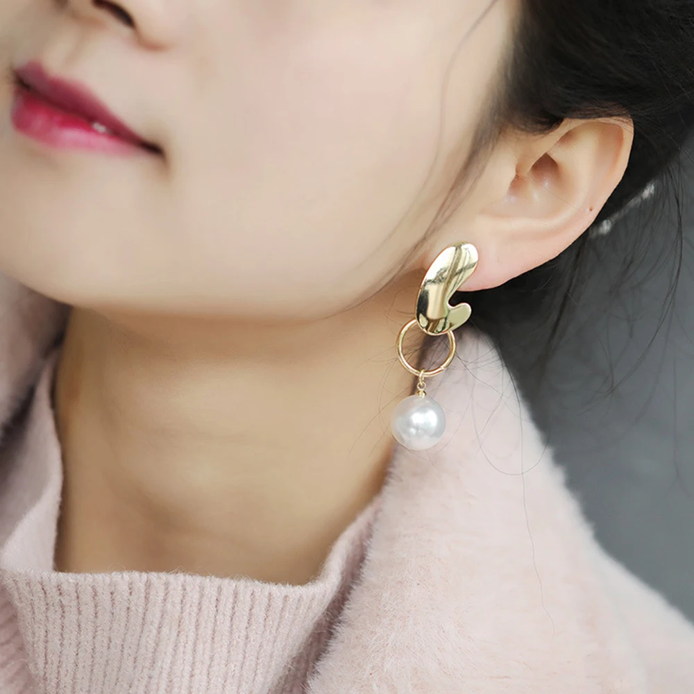Женские длинные серьги Seven Candy Pearl простые с темпераментом модные ювелирные
