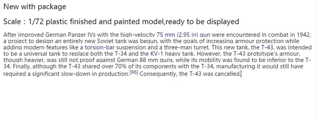 Мировой войны Россия T 34/85 1944 зеленый 1/72 литья под давлением Готовая модель танка|