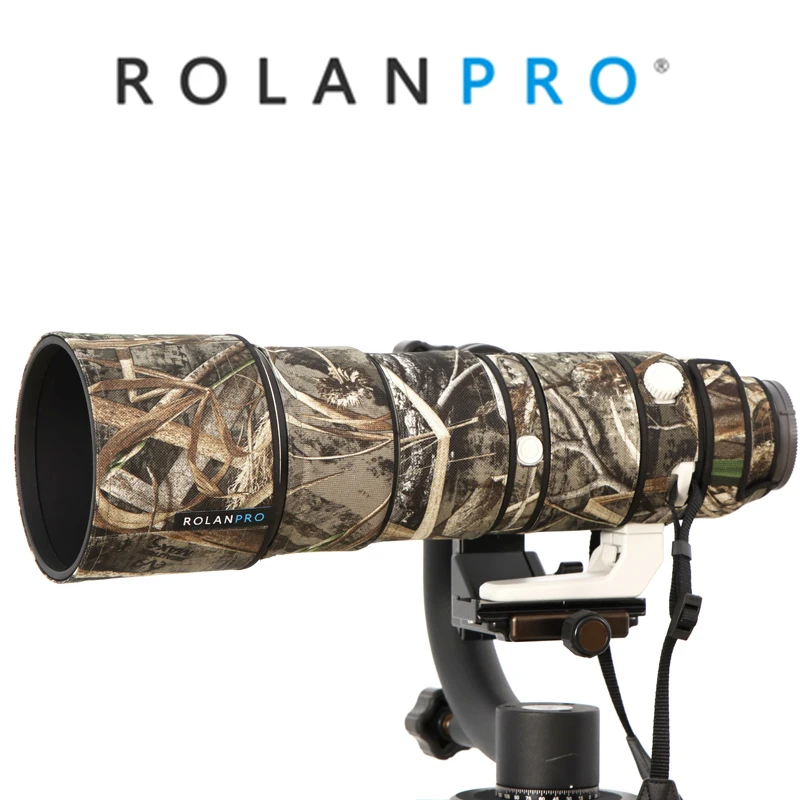 Камуфляжный водонепроницаемый нейлоновый чехол ROLANPRO для Объектива Sony FE 200-600 мм |