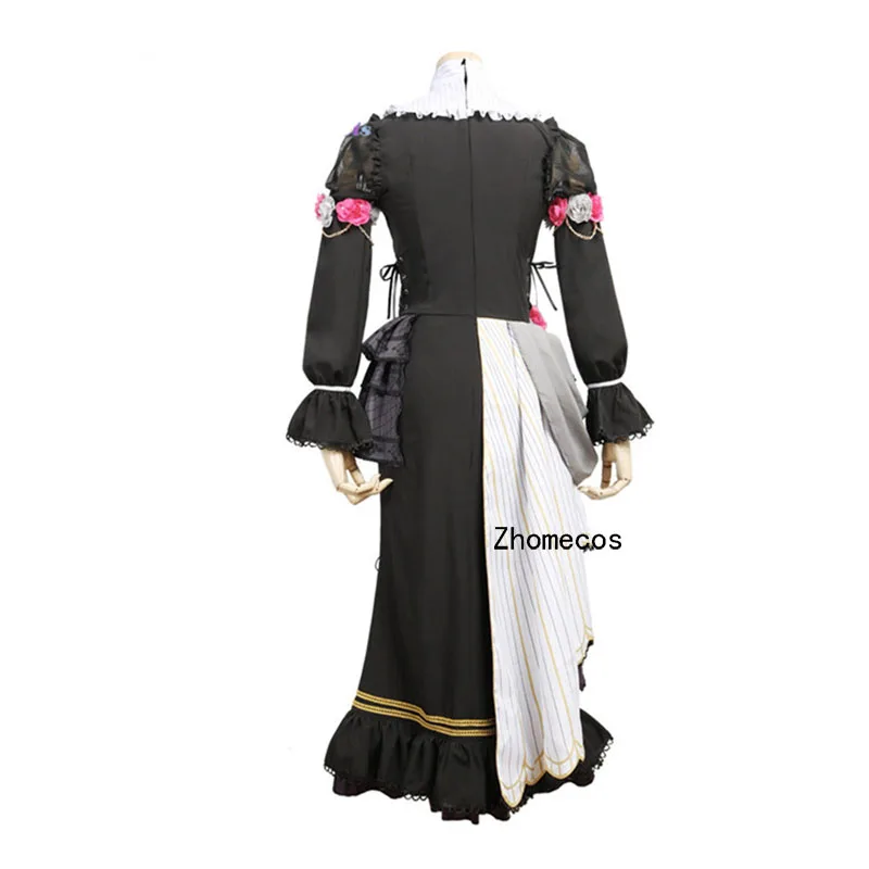 Zhomecos Amine Bang Dream Roselia Neo-Aspect Shirokane Rinko костюм для косплея длинное платье полный