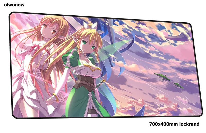 Коврик для мыши Sword Art онлайн Лучший продавец 700x400x2 мм коврик для мыши notbook игровой коврик для мыши большой коврик для мыши стол для компьютера padmouse - Color: Size 700x400x2mm