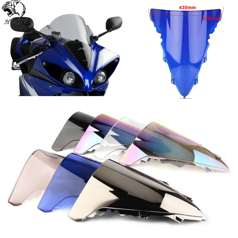 Мотоцикл лобовое стекло двойной пузырь ветровой щиток для Yamaha YZFR1 YZF R1 yzf r1 2009 2014 2010