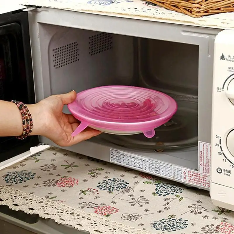 6 шт обертывания многоразовые пищевые силиконовые сохранение свежести продуктов