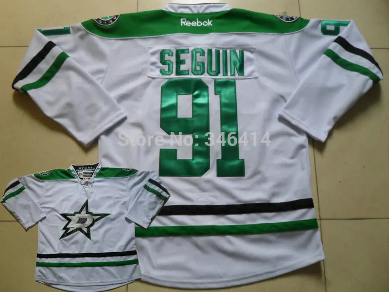 Оптовая продажа 2013 - 14 людей даллас # 91 тайлер Seguin форма команды зеленый цвет