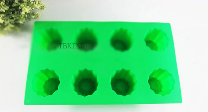 Slicon Cannele антипригарная 8-полость цветок Canneles силиконовая форма для выпечки