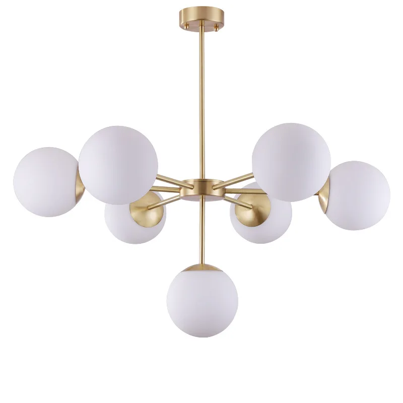 Goedkoop LukLoy Moderne Kroonluchter Hanger Glazen Bal Hanglampen Suspension Verlichting Armatuur Globe Lamp Moderne Keuken Loft Verlichtingsarmaturen