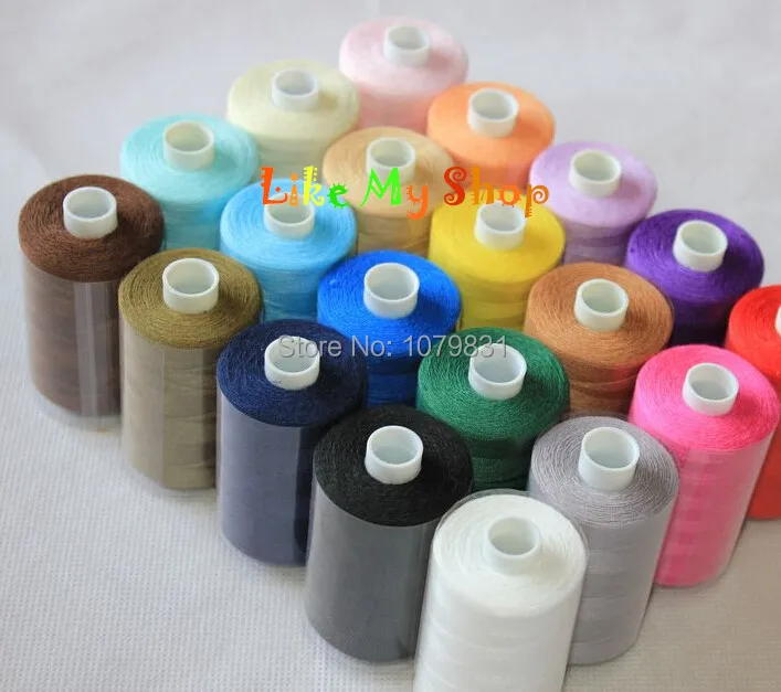 Швейная нить для швейных машин 1000 ярдов/нитки ручного шитья высокопрочная любой