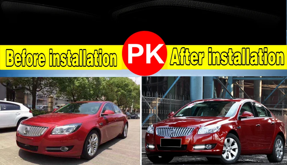 2 шт./компл. светодиодный LED DRL Дневной свет для Buick Regal 2009-2013 Габаритные огни дневного света автомобиля светодиодный противотуманная фара