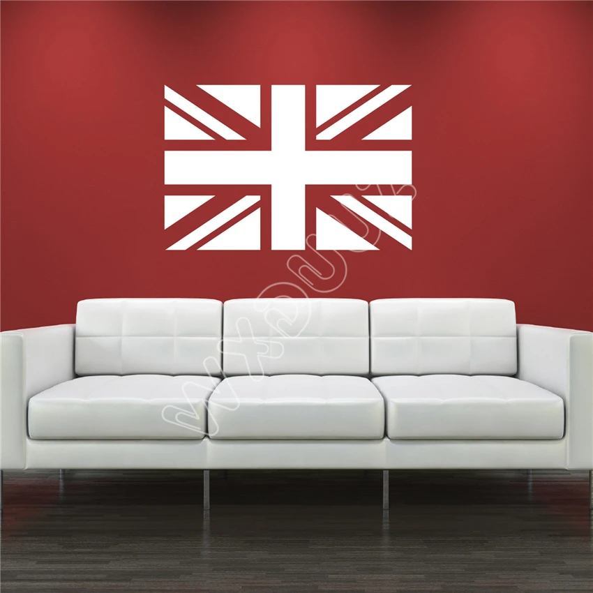 

WXDUUZ Union Jack Wall Sticker / Decal. Flag of United Kingdom (UK) Great Britain Vinyl living room space Wall Sticker B505