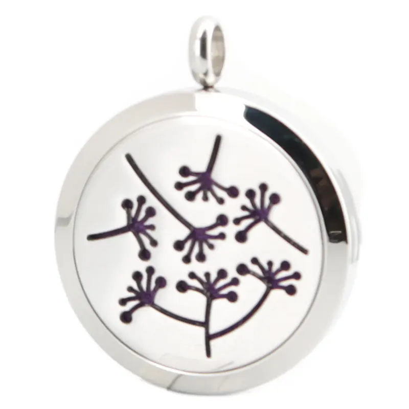 Серебряные ювелирные изделия Одуванчик ароматерапия масла из нержавеющей стали