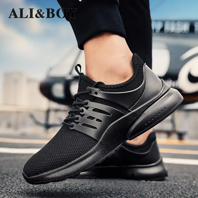 Новинка 2018 мужские кроссовки для бега Черная спортивная обувь Zapatos Corrientes De Verano Red