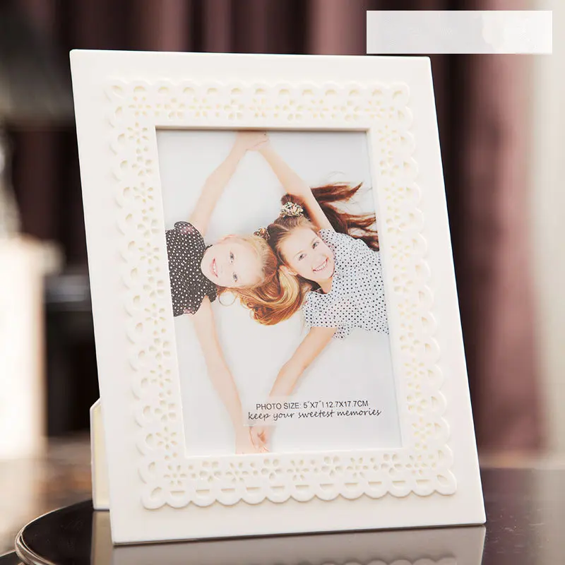 3D шаблон белого цвета и слоновой кости Пластик фоторамка для детей подарок 1 шт.