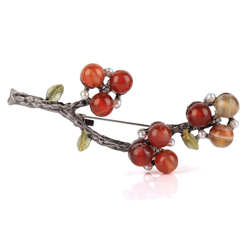 Женская Винтажная брошь-зажим в виде листьев | Украшения и аксессуары