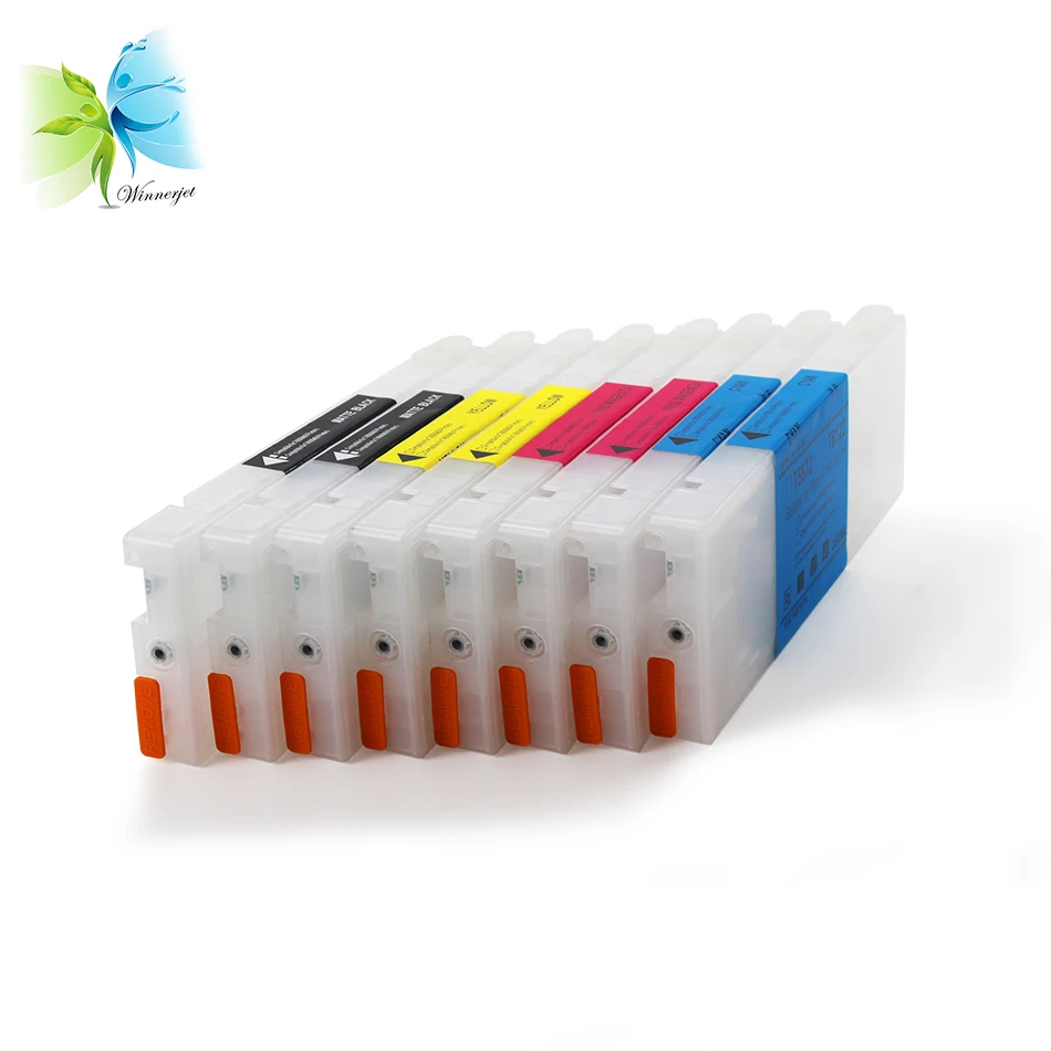 Winnerjet T6121-T6124 350 мл пустые чернильные картриджи для принтера Epson Stylus Pro 7400 9400 +