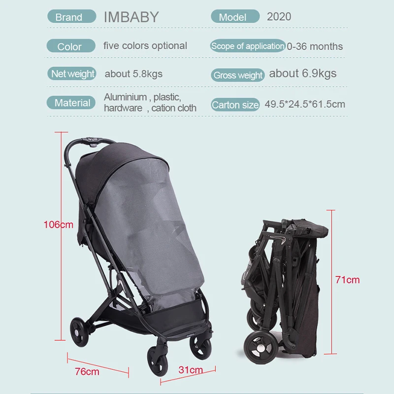 IMBABY YOYAPLUS детская коляска 12 бесплатных подарков светильник для детей YOYAPLUS светильник для новорожденных детская коляска s для путешествий