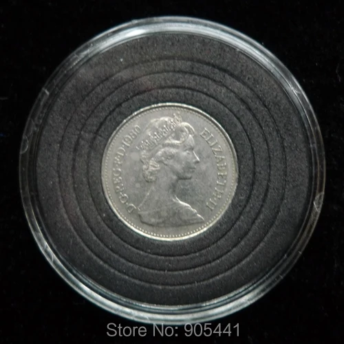 Чехол с защитой для монет 10 дюймов подходит Великобритании Five Pence диаметра 18 мм 23