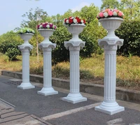 4pcslot 34 height roman column wedding party decoration plastic roman pillar roman for wedding arrangement