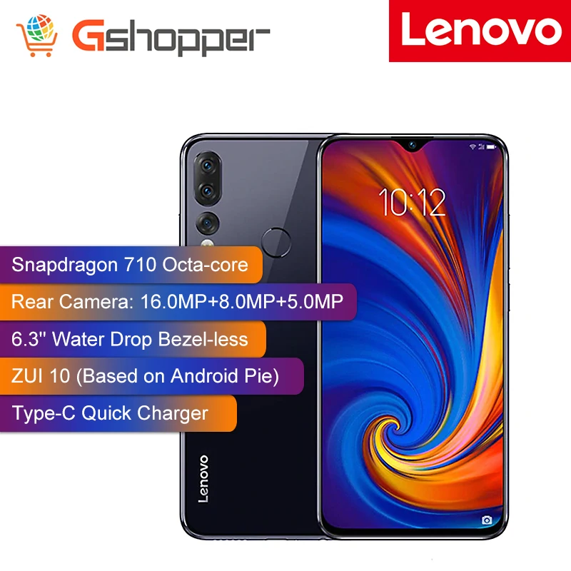 Глобальная версия смартфон Lenovo Z5S 4 Гб 64 Гб Восьмиядерный процессор Snapdragon 710 AI тройной камеры заднего Зуй 10,0 4G FDD LTE Android P