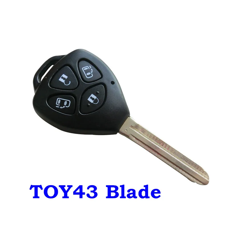 2 3 4 кнопки корпус автомобильного ключа дистанционного управления Fob для Toyota Camry