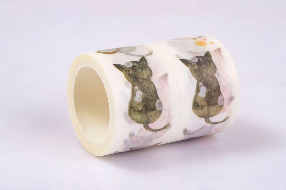 3 см* 7 м милый кот стиль мода время васи клейкая лента DIY Скрапбукинг наклейка этикетка маскирующая лента