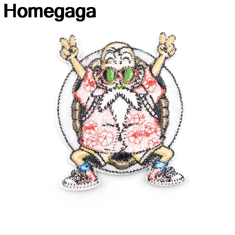Homegaga Dragon ball Каме сеннин аппликационные заплатки Сделай Сам железо на para сумка для обуви рубашка одежда наклейки в стиле панк вышитый значок D2233