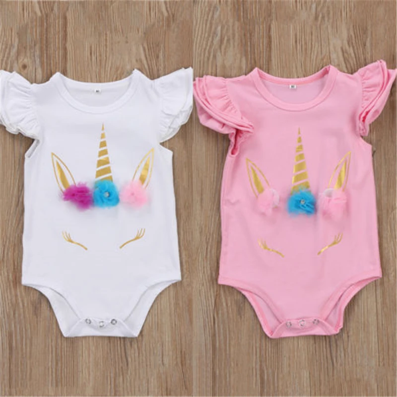 Детский комбинезон с длинным рукавом принтом единорога|romper clothes|infant jumpsuitbaby clothes